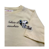 Saint Barth T-Shirt Girocollo Tinta Unita con Stampa per Bambino POT0002010 GIALLO SAINT BARTH 