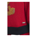 MINI BANDA maglia girocollo tinta unita con renna Rosso per Neonato A671 ROSSO MINI BANDA 