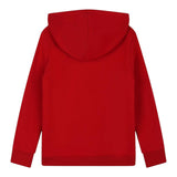 KENZO felpa tinta unita con cappuccio e stampa Rosso per Bambino K60767 ROSSO KENZO 