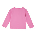 LIU JO shirt girocollo tinta unita con stampa Rosa per Bambina KF4029 ROSA LIU JO 