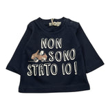 EMC shirt gircollo tinta unita con stampa Blu per Neonato BX2266 BLU EMC 
