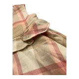 Y-CLU abito tinta unita con fantasia a quadri giromanica Bianco per Neonata YN20754 BIANCO Y-CLU 