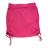 Hinnominate Solid Color Pink Logo Print Skirt For Girls