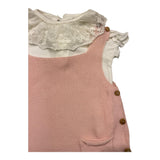 Wedoble 2 Piece Set Bodysuit-Pink Romper for Baby Girl