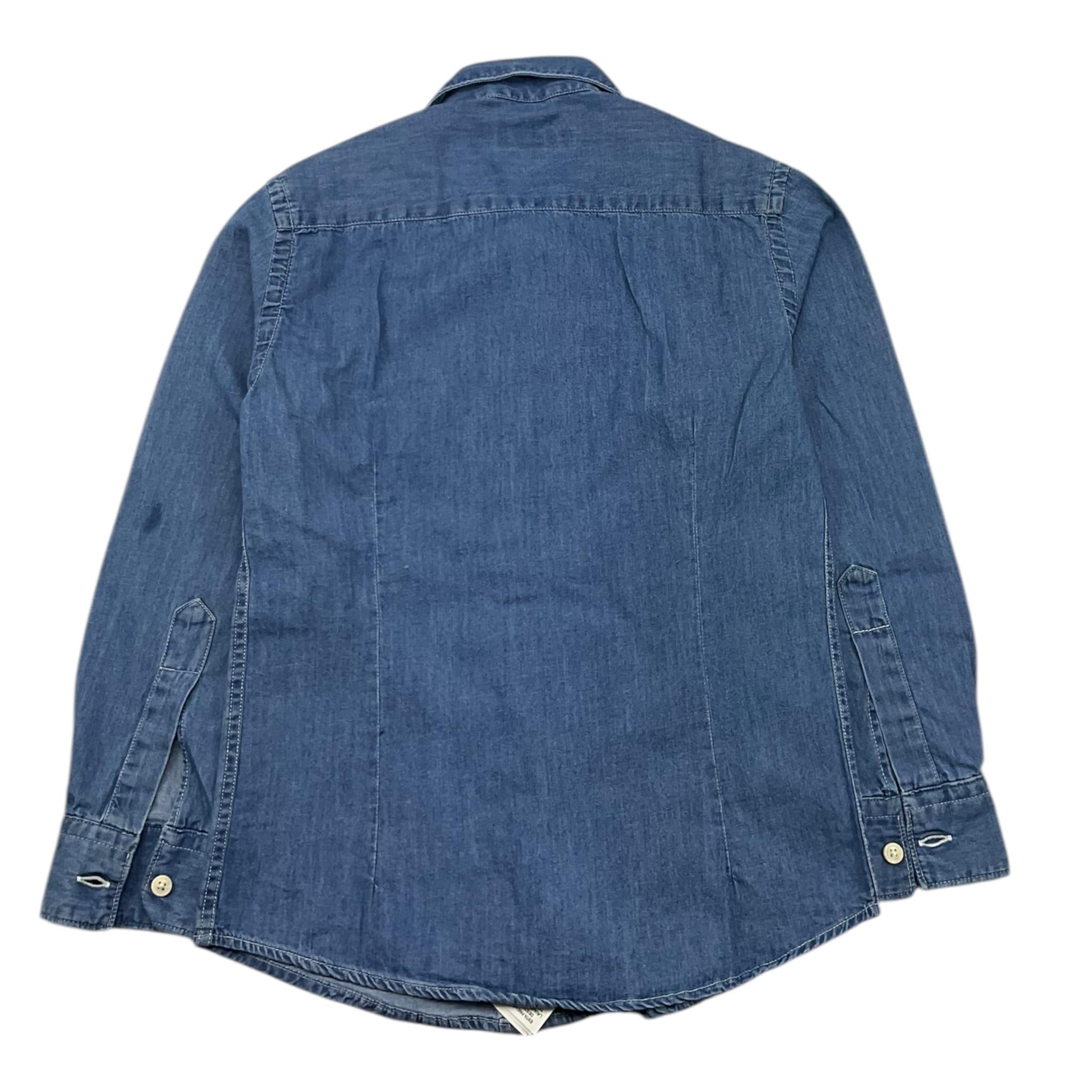 NUPKEET camicia manica lunga tinta unita Blu per Bambino 21NK069 BLU NUPKEET 