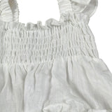 Magil Abito Tinta Unita con Arriccio per Neonata HN20004N BIANCO MAGIL 