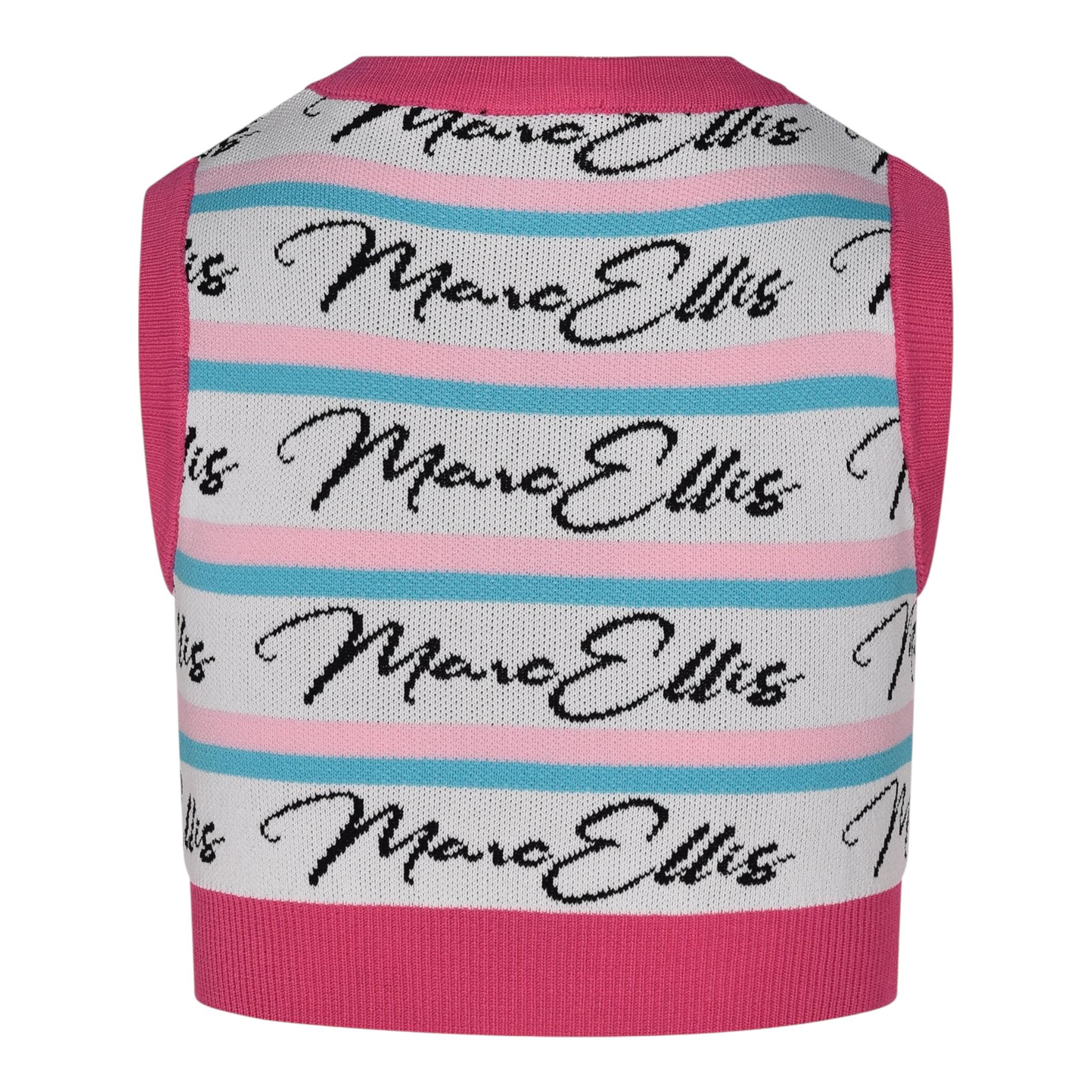 Marc Ellis Top Giromanica tinta unita con Stampa Bianco per Bambina JMJTP01201X BIANCO MARC ELLIS 