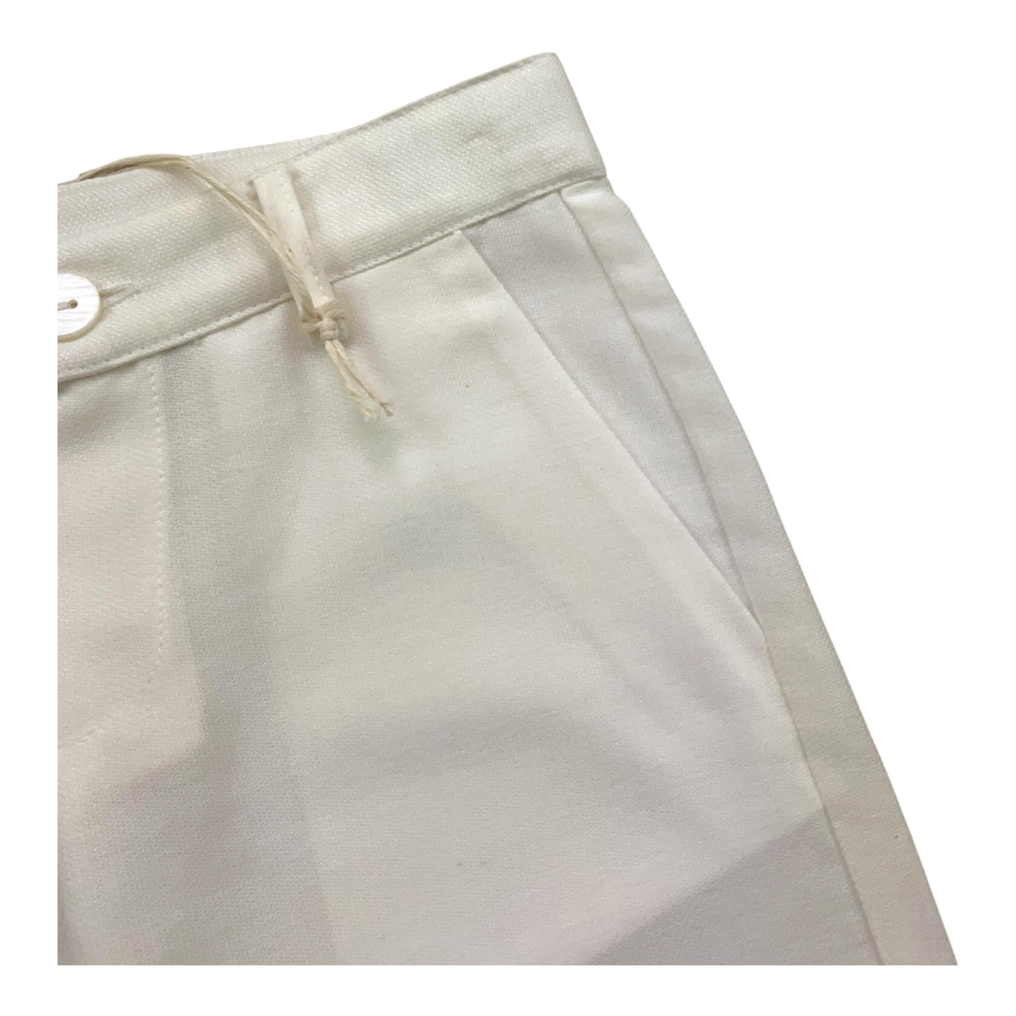 Little Bear Bermuda Tinta Unita con Girovita Regolabile per Bambino 6203 BIANCO LITTLE BEAR 
