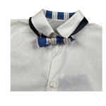 New Gereration Camicia Manica Lunga tinta unita con Papillon Bianco per Neonato 221153 BIANCO NEW GERERATION 