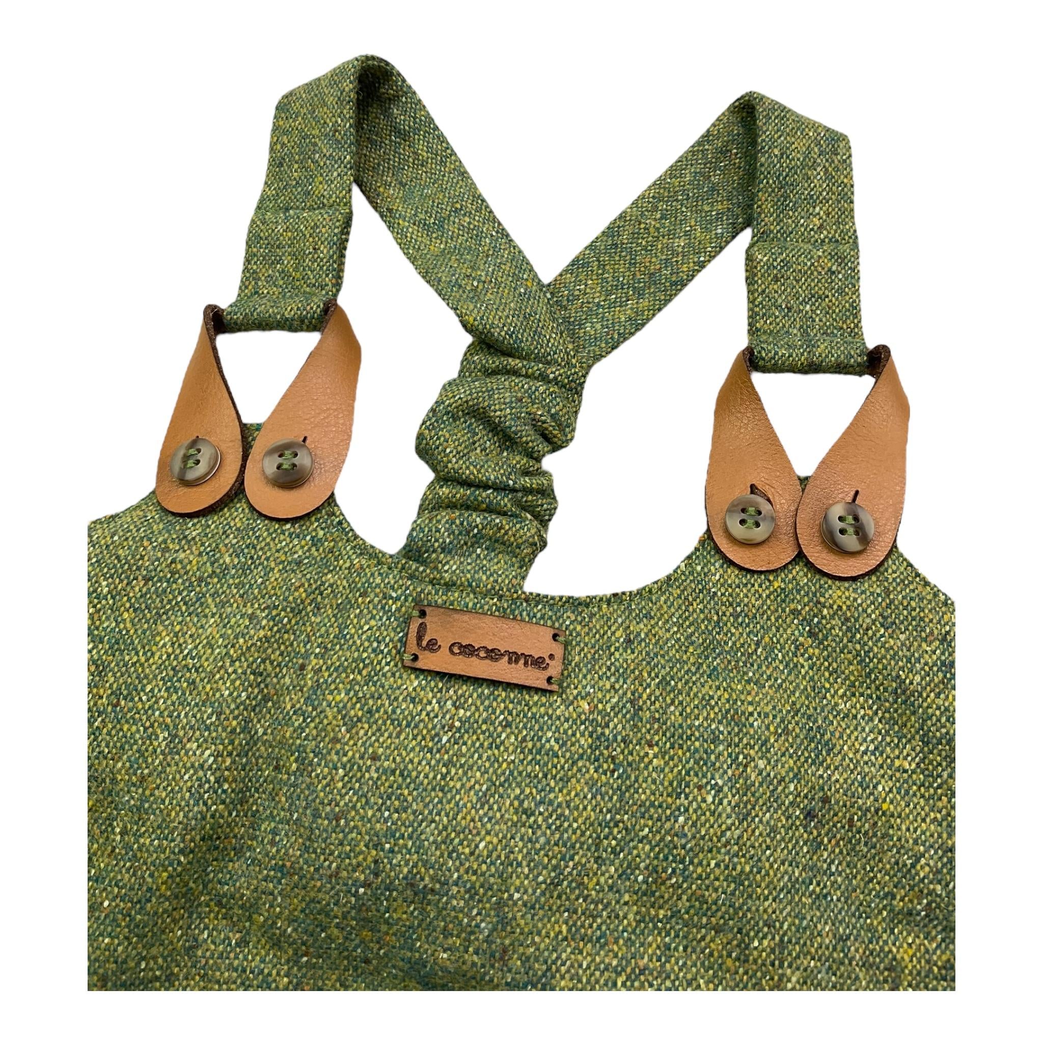 LE COCONNE completo 2 pezzi camicia-salopette Verde per Neonato LCN0795 VERDE LE COCONNE 