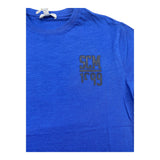 Yours T-Shirt Crew Neck Solid Color With Contrast Print Blue For Boys