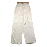 Janice Plain Palazzo Pants With Belt White For Girls