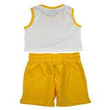 Refrigiwear Completo 2 Pezzi Top-Short per Bambina RG1471W25X BIANCO/GIALLO REFRIGIWEAR 
