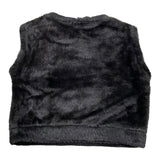 MARC ELLIS gilet in pelliccia tinta unita con logo Nero per Bambina JMJWA00231 NERO MARC ELLIS 