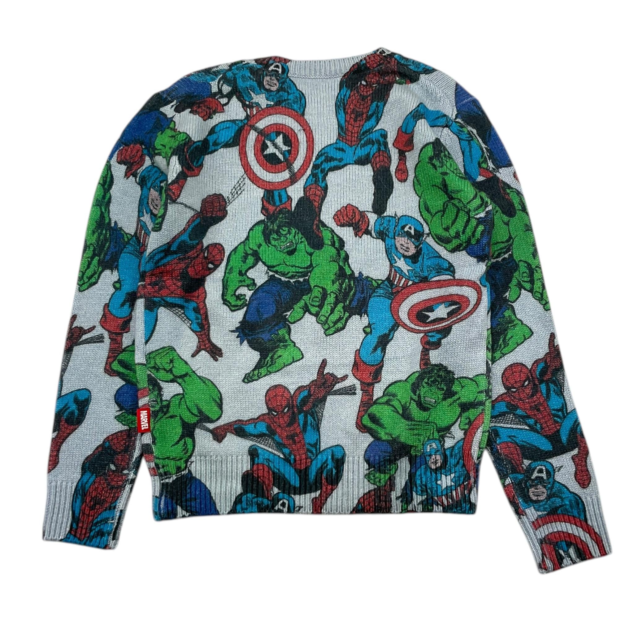 SAINT BARTH maglia tinta unita con stampa avengers Azzurro per Bambino DOU0019 AZZURRO SAINT BARTH 