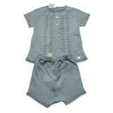 Paz Rodriguez Completo 2 Pezzi T-Shirt-Culotte per Neonato 003122672 AZZURRO PAZ RODRIGUEZ 