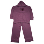 JOHN RICHMOND completo 2 pezzi felpa-pantalone tinta unita Bordeaux per Bambina RBA25005CF BORDEAUX JOHN RICHMOND 