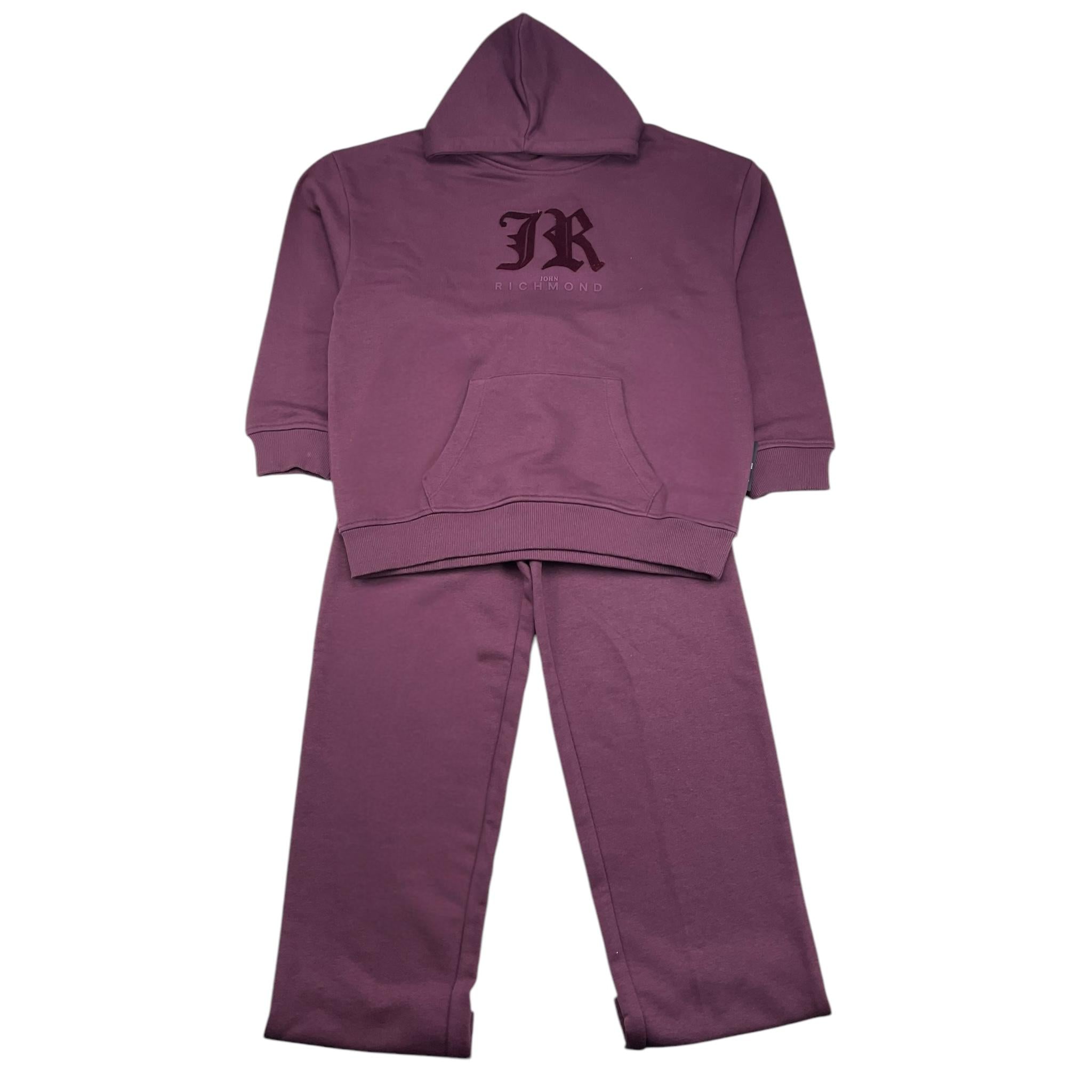 JOHN RICHMOND completo 2 pezzi felpa-pantalone tinta unita Bordeaux per Bambina RBA25005CF BORDEAUX JOHN RICHMOND 