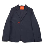 Suns Solid Color Jacket with Blue Buttons for Boys