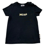 Just Cavalli T-Shirt Girocollo Tinta Unita con Logo per Neonato JIP26035CJ NERO JUST CAVALLI 