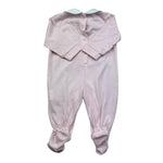 Isabel & Martinez Tutina Manica Lunga Tinta Unita con Brillantini per Neonata IM25N455 ROSA ISABEL & MARTINEZ 