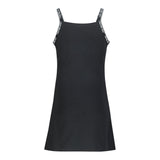 Calvin Klein Black Logo Strapless Dress For Girls