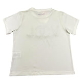 Vicolo Plain T-Shirt with Cream Appliques for Girls