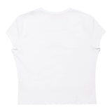 Diesel T-Shirt Girocollo Tinta Unita con Logo per Bambina J01830XX BIANCO DIESEL 