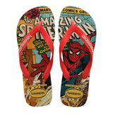 Havaianas Flip Flops Solid Color With Red Spiderman Pattern For Boys