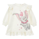 MONNALISA abito tinta unita con stampa Bianco per Neonata 39D900 BIANCO MONNALISA 