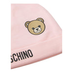 Moschino Cappello Tinta Unita con Stampa per Neonata MUX05AX ROSA MOSCHINO 
