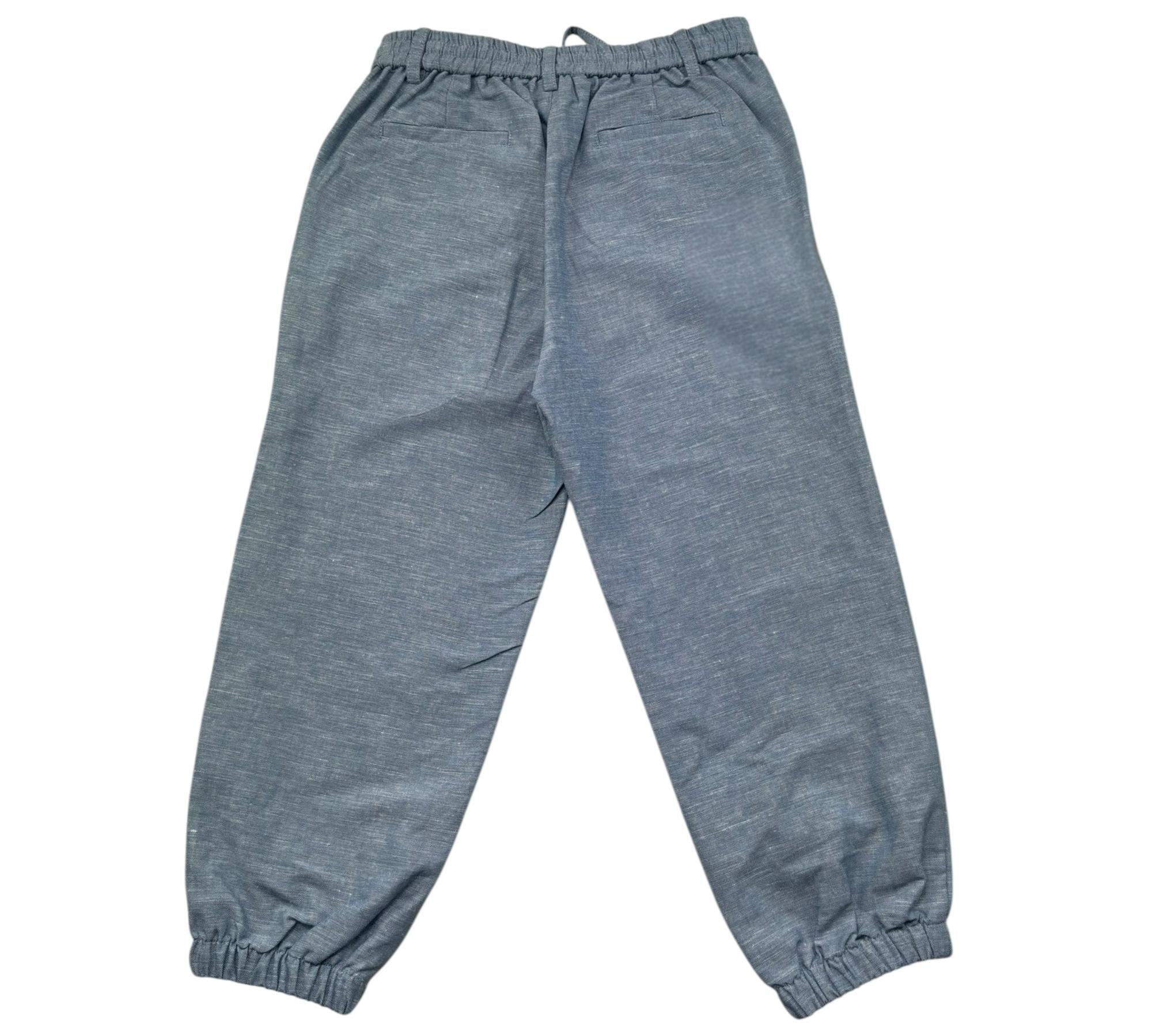 Trussardi Pantalone Tinta Unita con Elastico In Vita per Bambino TBP26067PA AZZURRO TRUSSARDI 