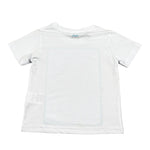 Move T-Shirt Tinta Unita Girocollo con Stampa per Neonato PRINTBIAN BIANCO MOVE 