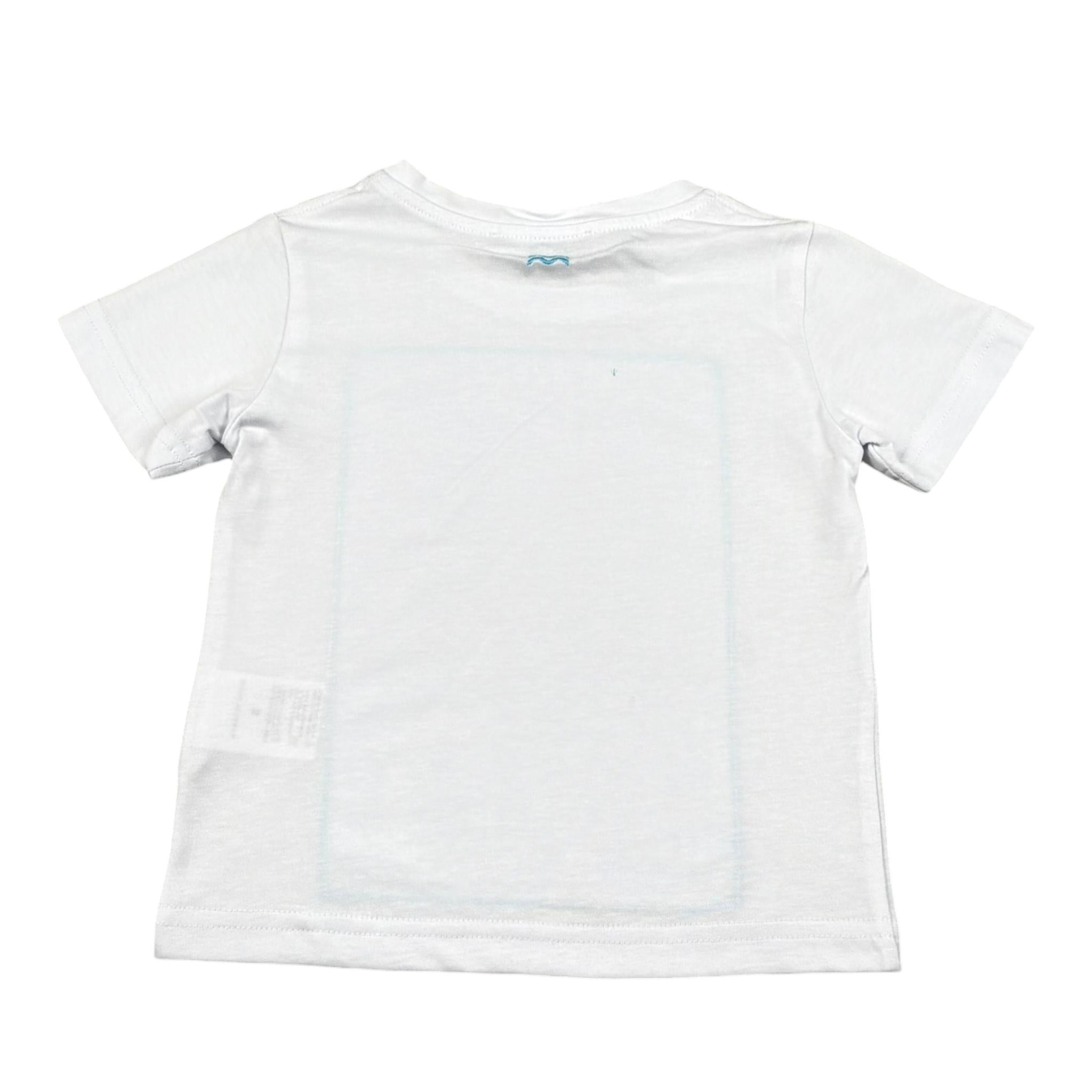 Move T-Shirt Tinta Unita Girocollo con Stampa per Neonato PRINTBIAN BIANCO MOVE 