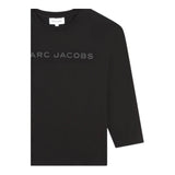 MARC JACOBS shirt girocollo tinta unita con logo Nero per Neonato W60322N NERO MARC JACOBS 