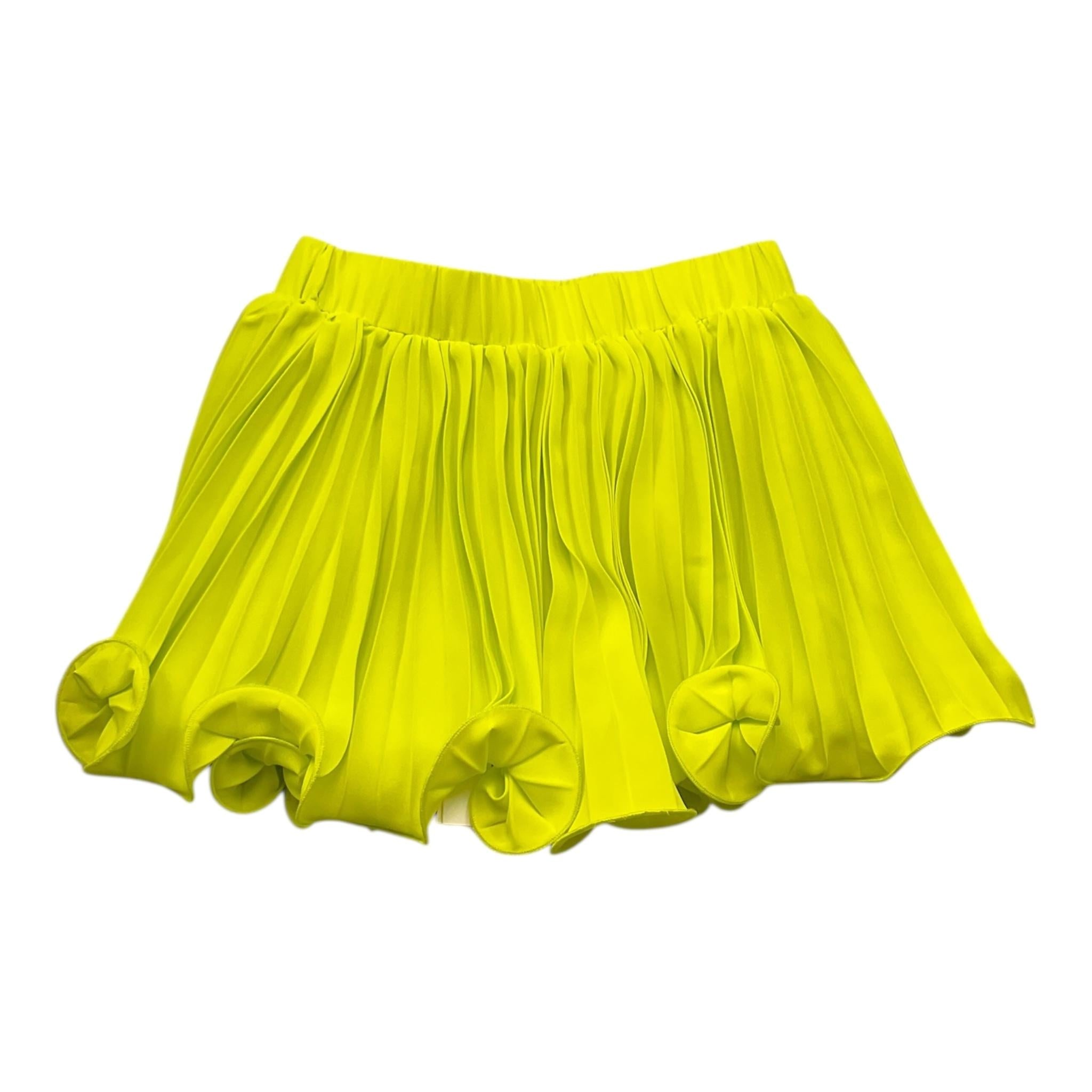 Twinset Gonna Tinta Unita con Balze per Bambina 251GJ2QQ5 GIALLO FLUO TWINSET 