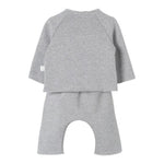 TEDDY E MINOU completo 2 pezzi felpa-pantalone tinta unita Grigio per Neonato I24CP056M0131 GRIGIO TEDDY E MINOU 