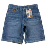 Levi'S Blue Adjustable Waist Solid Color Pants For Boys