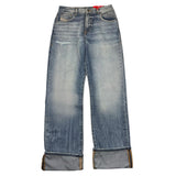 DIESEL jeans tinta unita modello palazzo Azzurro per Bambina J00800 AZZURRO DIESEL 