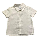 Tartine Et Chocolat Cream Colored Half Sleeve Shirt for Newborns