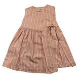 Teddy E Minou Solid Color Pink Sleeveless Dress For Baby Girl