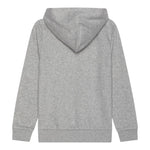 TOMMY HILFIGER felpa chiusa con cappuccio tinta unita con logo Grigio per Bambino KB0KB09050 GRIGIO TOMMY HILFIGER 