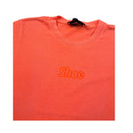 Shoe T-Shirt Girocollo tinta unita con Logo Arancione Fluo per Bambino SHSS25B24 ARANCIONE FLUO SHOE 