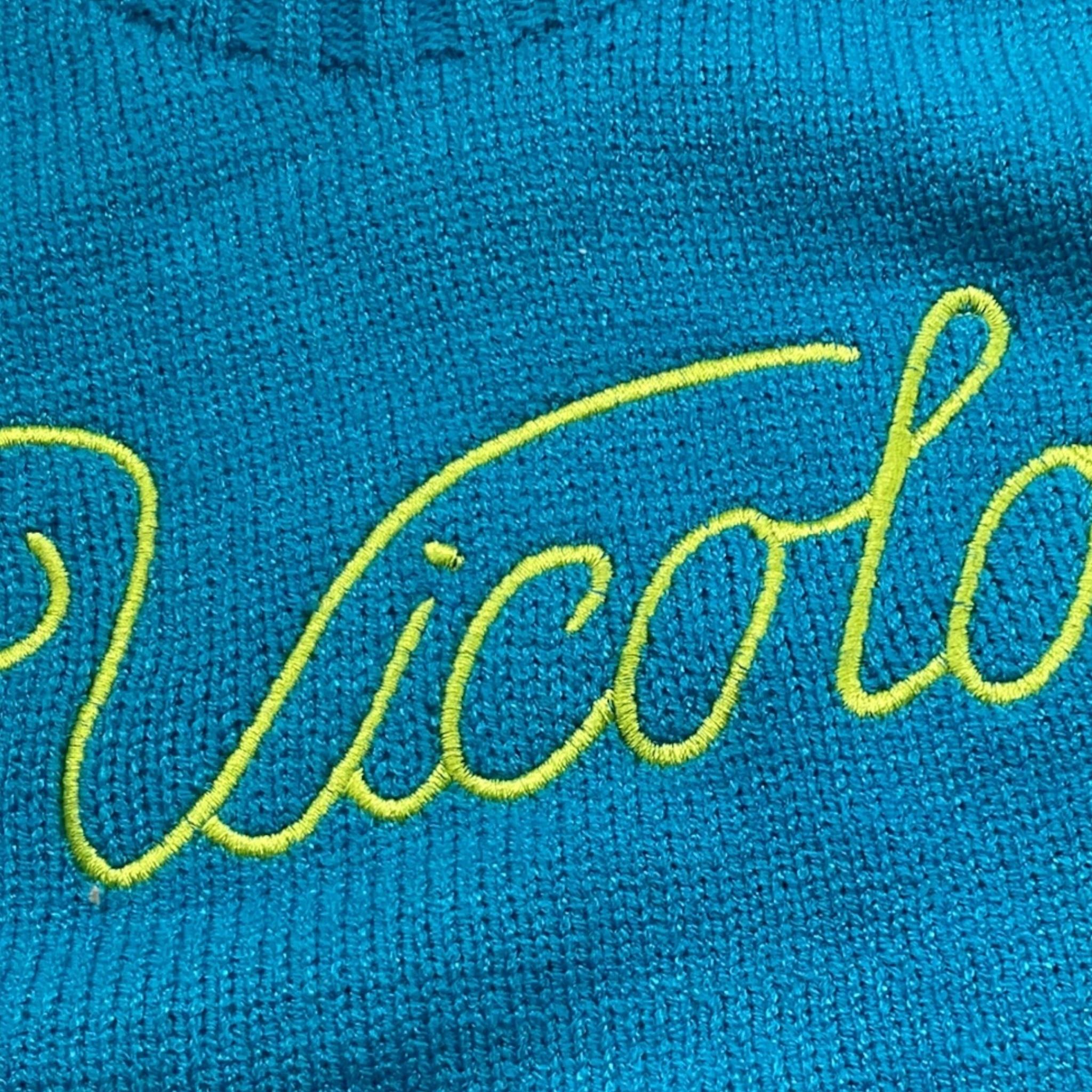 VICOLO maglia girocollo tinta unita con stampa Azzurro per Bambina 3141W00160 AZZURRO VICOLO 