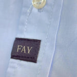 Fay Camicia Tinta Unita Manica Lunga per Bambino FU5P40 AZZURRO FAY 