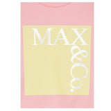 Max Mara Felpa Chiusa Girocollo Tinta Unita con Logo per Bambina MX0037 ROSA MAX MARA 