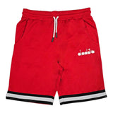 Diadora Bermuda Solid Color With Red Logo Print For Kids