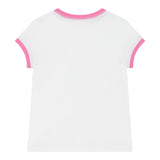 Ralph Lauren T-Shirt Girocollo Tinta Unita con Stampa per Bambina 313965017002 BIANCO RALPH LAUREN 