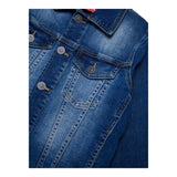 Diesel Giubbino In Denim Tinta Unita per Bambino 00J4QC BLU DIESEL 