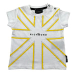 John Richmond T-Shirt Girocollo Tinta Unita con Stampa per Neonato RIP25077TS BIANCO JOHN RICHMOND 